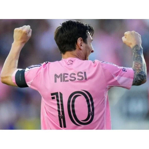 Lionel Messi (Adidas)-(Inter)-(Miami)-(Pink)-(Jersey)-(New)-(Size:M)-$95.00 - Picture 4 of 12
